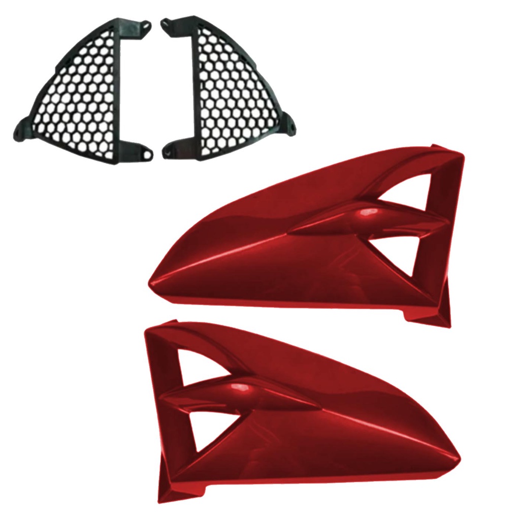 Aba Tanque Ybr125 Vermelho 2005 Á 2008 Par em Oferta na Shopee