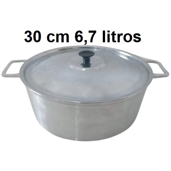 Panelas Avulsas de Alumínio Batido Alça de Ferro N.16 á 30 Cm Caçarolas Utensílios de Cozinha