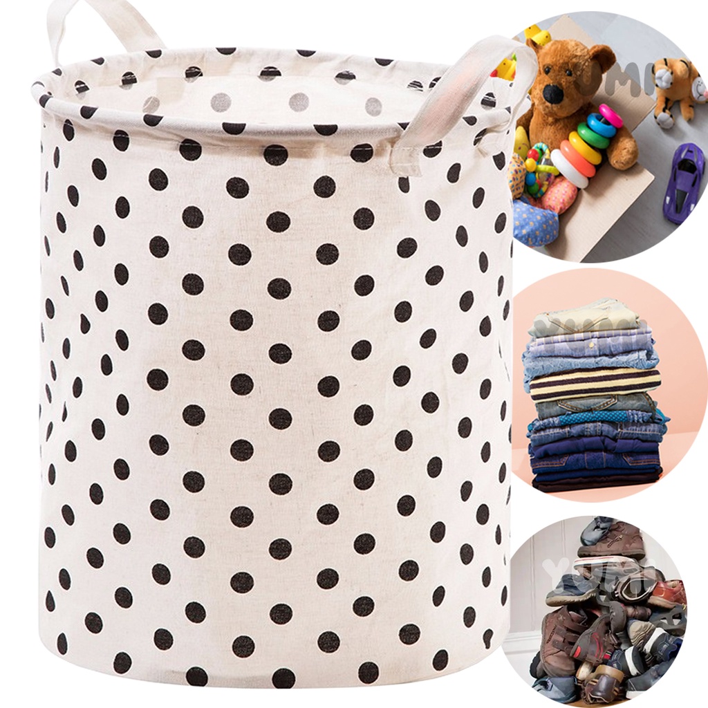 Cesto Organizador O Maior Com Alça Tecido Lavável Porta Treco Brinquedos Roupa Multiuso Várias Estampas