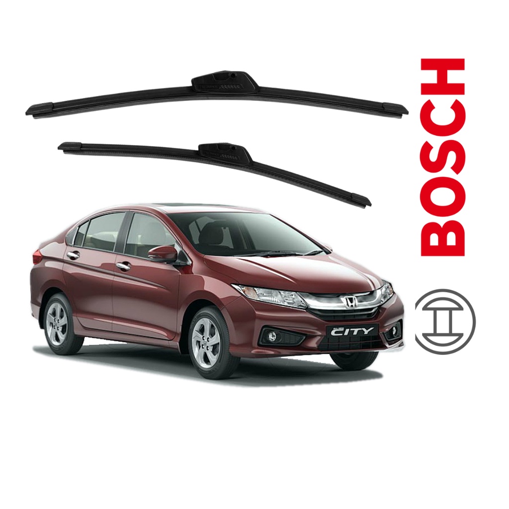 Par Palheta Limpador Parabrisa Dianteiro Original Bosch Honda City 2015 2016 2017 2018
