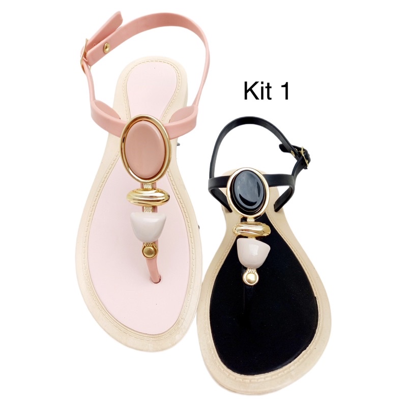 kit 2 pares sandalia feminina em Oferta na Shopee