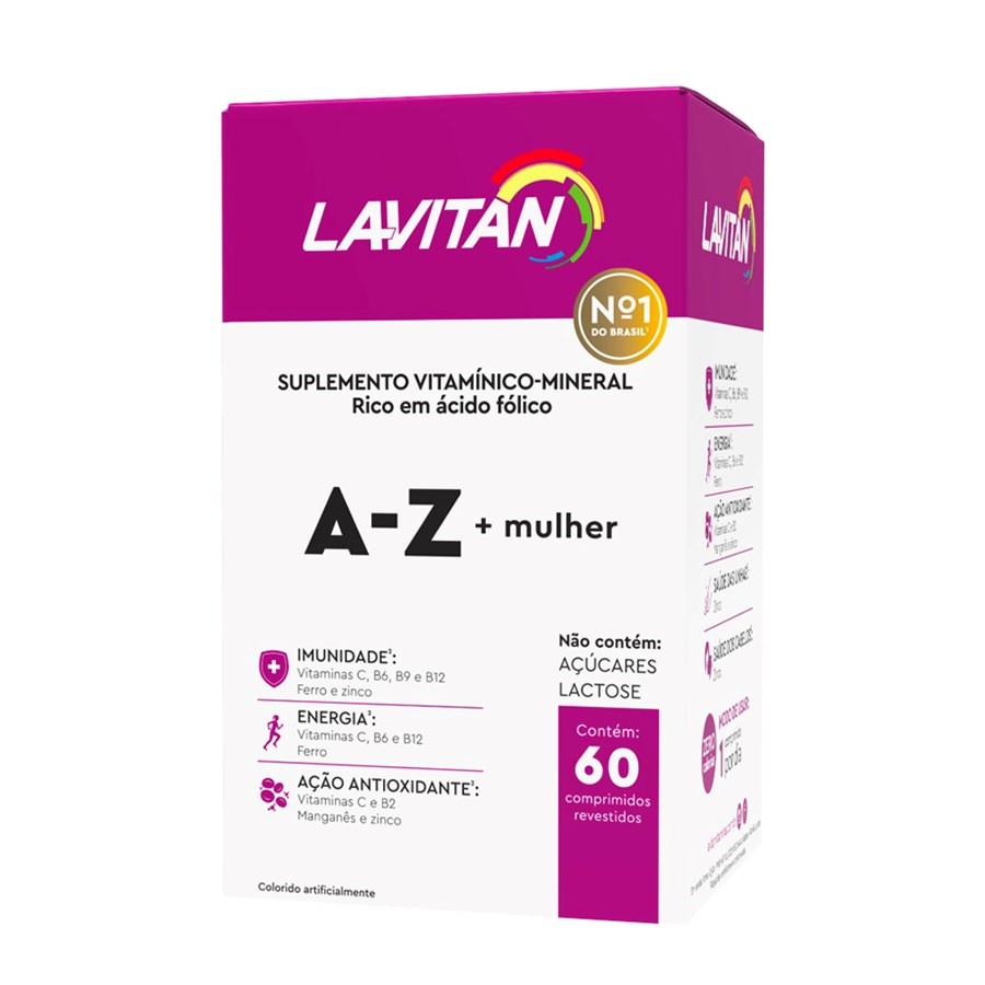 KIT LAVITAN A-Z + MULHER COM 60 COMP