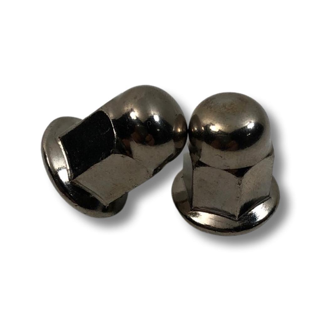 Par Porca Cega Cromada 8MM Escape CG Fan Titan Start150 160 Cbx250 Twister CB300 Nxr Bros150 Bros160 em Oferta na Shopee