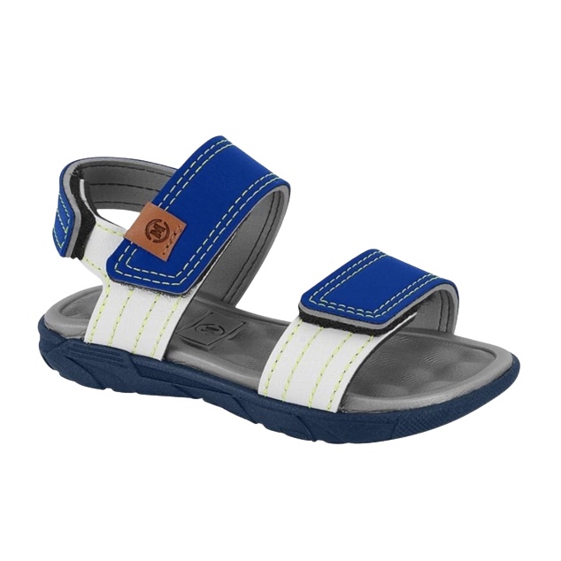 Sandália Infantil Masculino Molekinho - Azul/Branco 2135.153