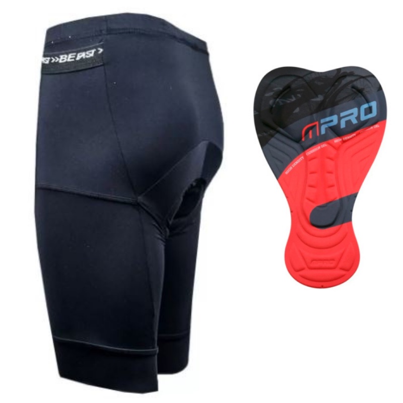 Bermuda Ciclismo Masculino Forro de GEL Befast Com Dois Bolsos - Super Confortável bike/Speed/MTB