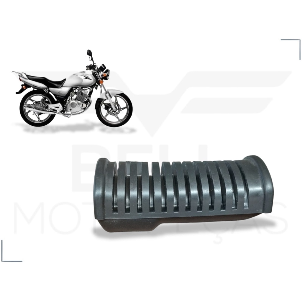Borracha da Pedaleira / Estribo Dianteira Original Moto SUZUKI YES EN 125 EN125 SE - COD: 43551J36500J000