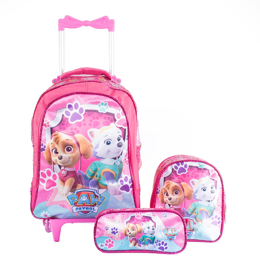 Mochila Patrulha Canina Menina + Lancheira + Estojo | Shopee Brasil