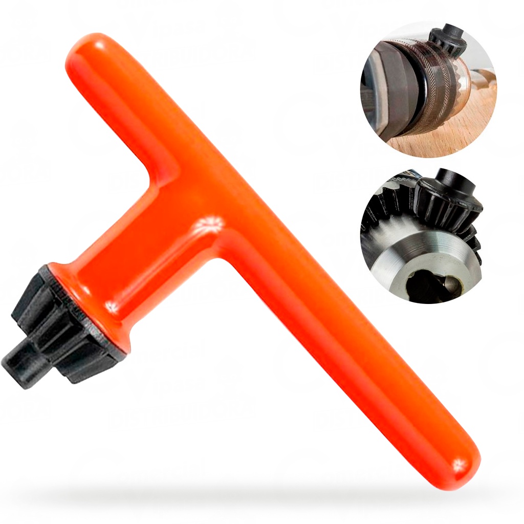 Chave Para Mandril De Plástico Emborrachada 13mm 1/2Pol. Feito De Aço De Alta Qualidade - Home & Living
