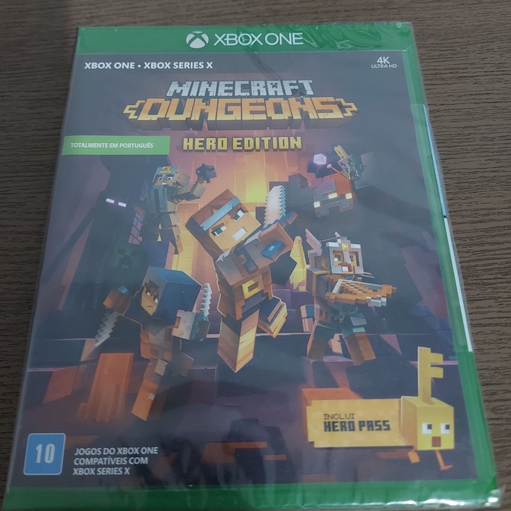 Minecraft dungeons hero edition xbox one m dia f sica lacrado