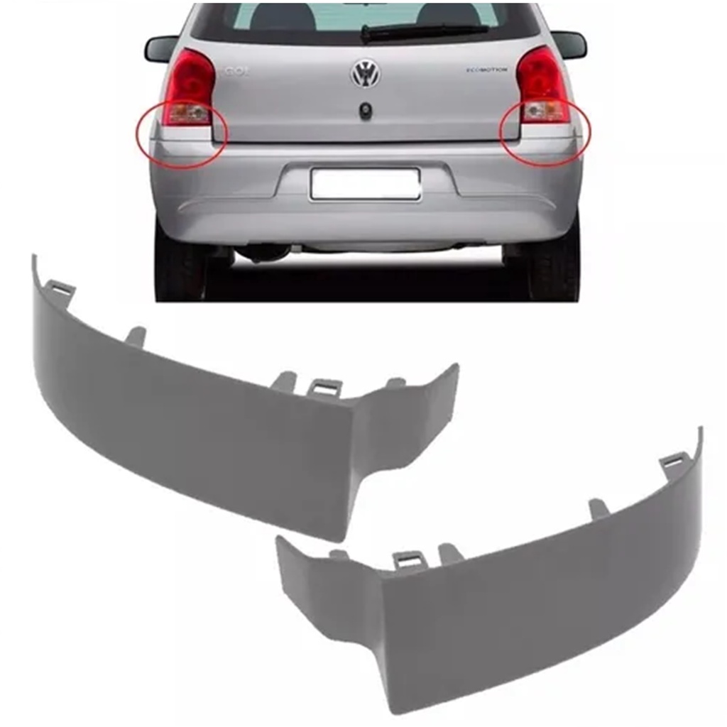 Moldura Lanterna Traseira Gol G4 2006 2007 2008 2009 2010 2011 Cinza em Oferta na Shopee