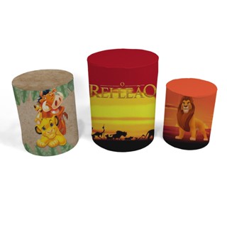 Trio Capa Cilindro Rei Leão Veste Fácil