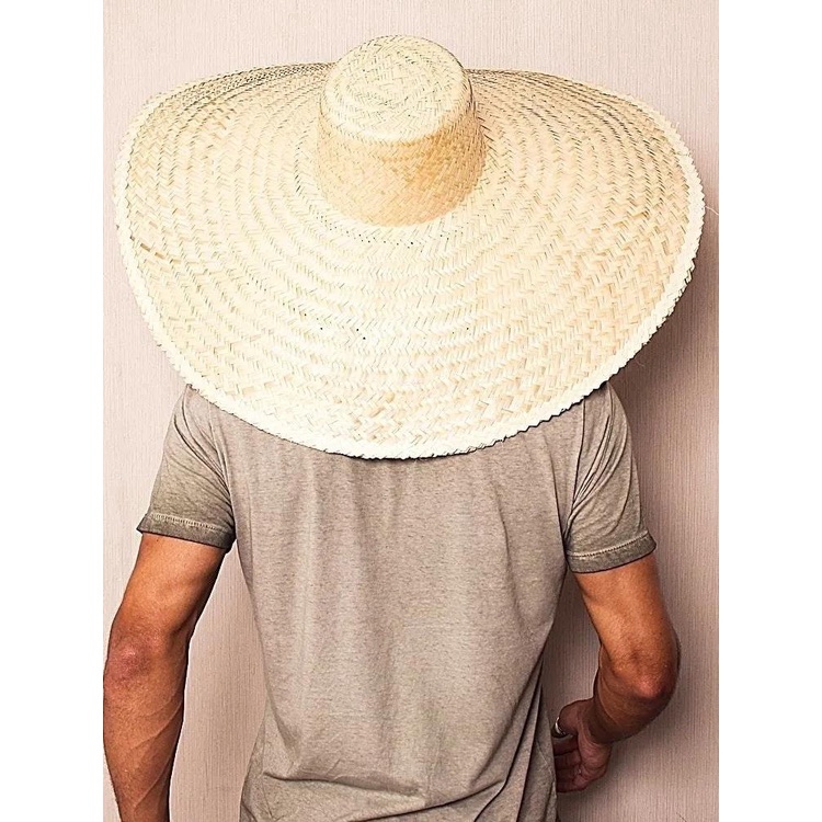 Chapéu Mexicano Gigante Sombrero Pesca Chapelão Palha.