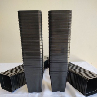 Kit com 20 ou 50 unidades - Potes 9 Nobre Quadrados na Cor Preta em Oferta na Shopee