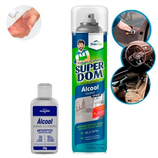 Álcool Em Gel E Spray Antisséptico Para Higienização Automotivo Ambientes E Mãos Perfumado em Oferta na Shopee