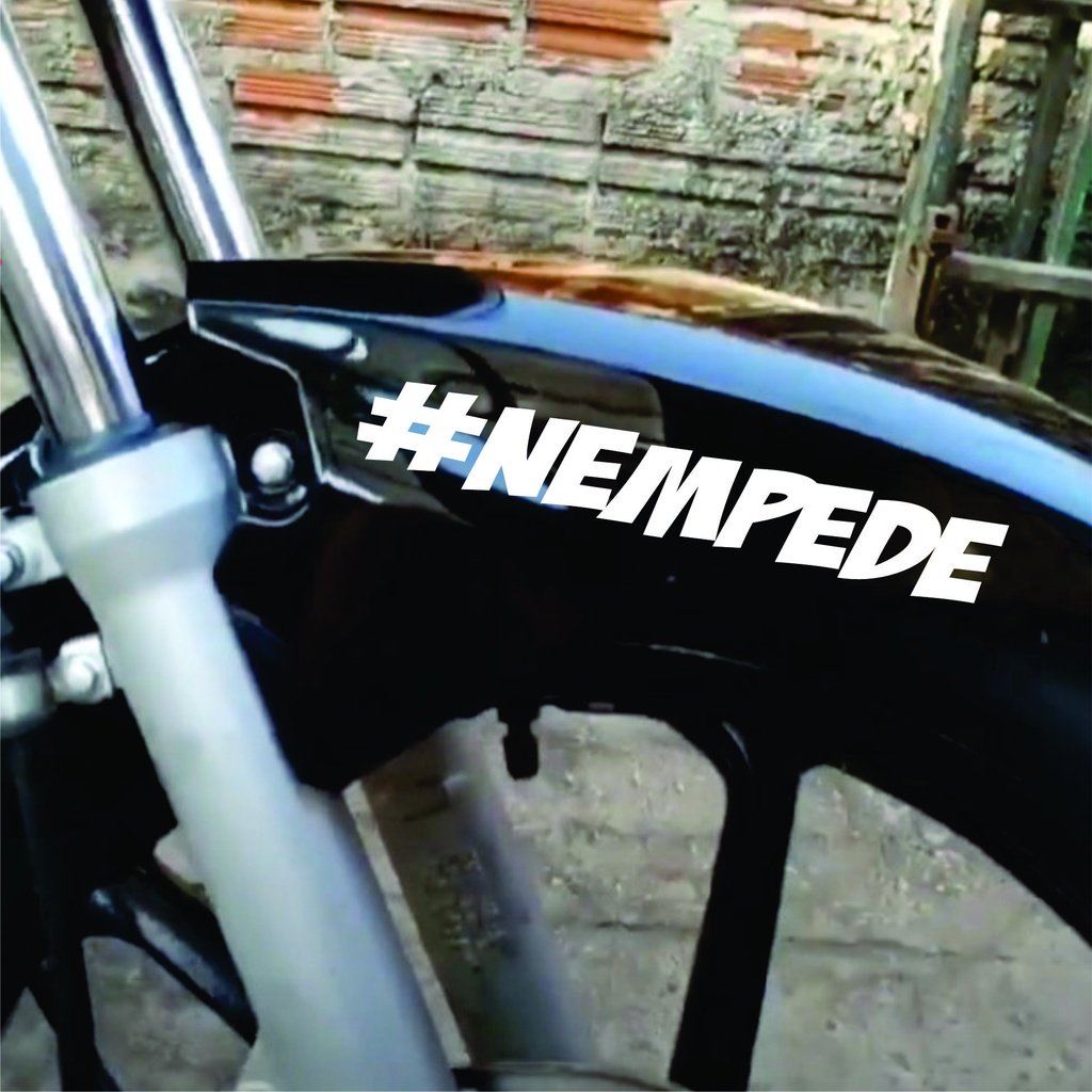 Adesivo #NEMPEDE  Para Viseira Capacete Moto Tanque Carro Caminhão DIVERSOS 20CM em Oferta na Shopee