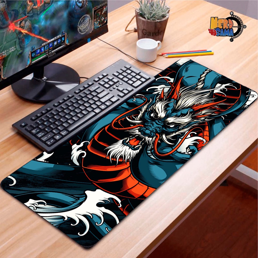 Mouse pad Dragão Modelos - 90x40cm Antiderrapante