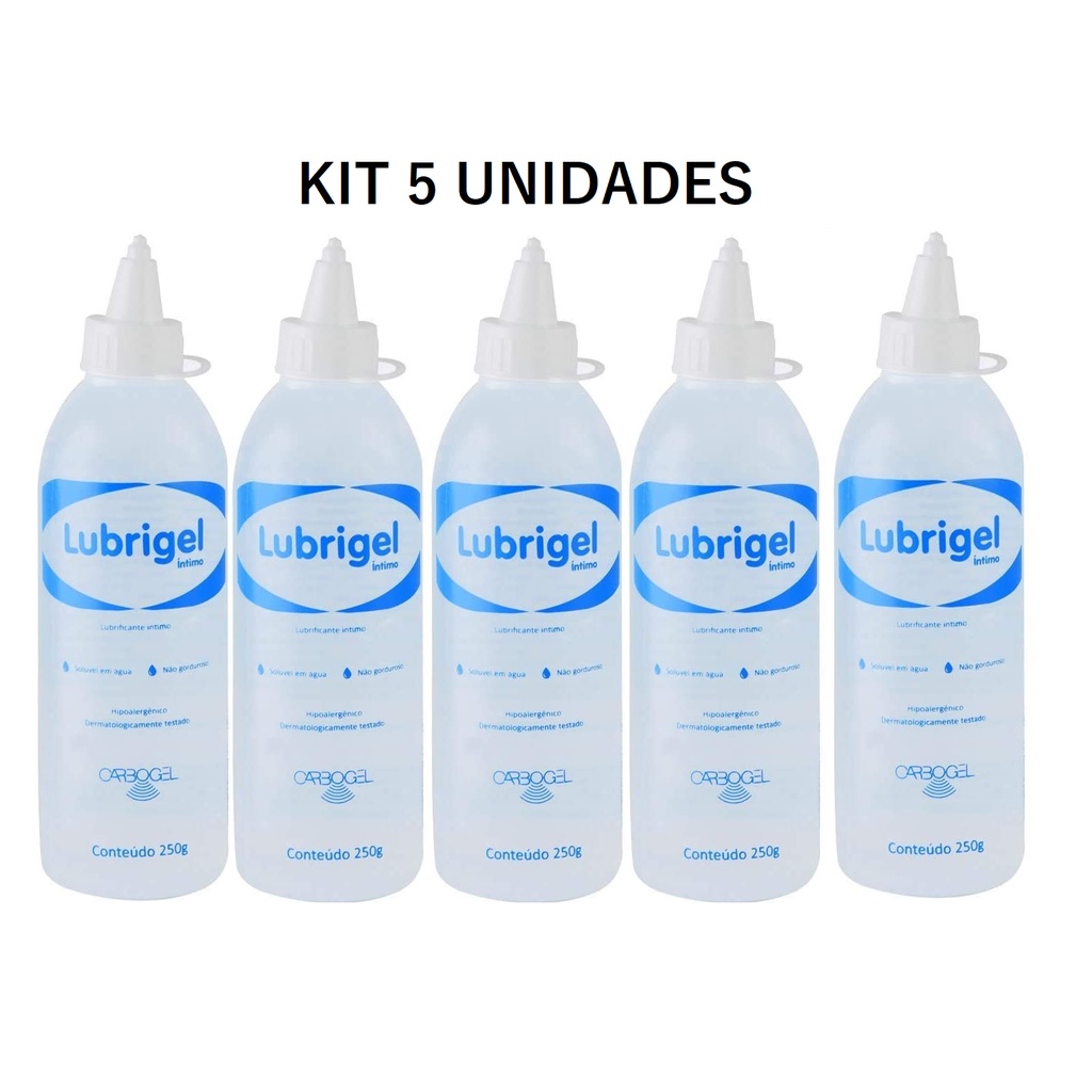 5 Unidades Gel Lubrificante Íntimo Lubrigel Ky 250g em Oferta na Shopee