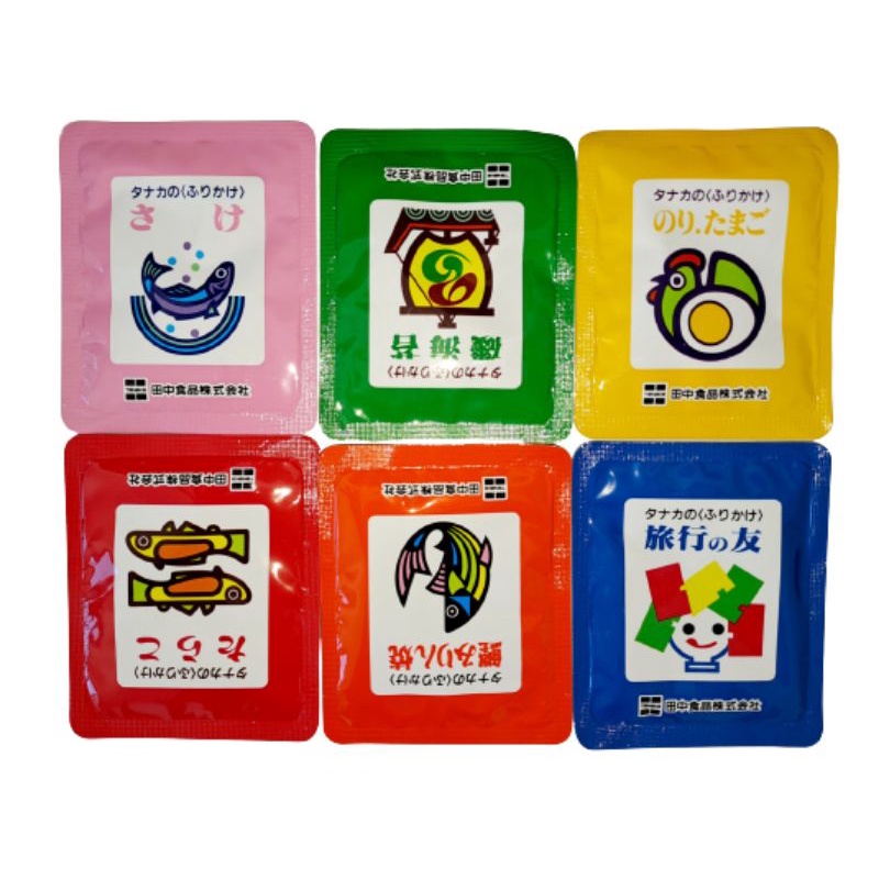 Furikake Tempero Japonês Para Arroz Mini Sachet Tanaka - 6 UNID