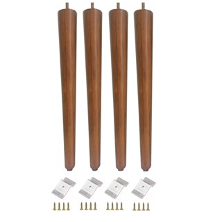 4 Pe Palito 75cm + Chapinha Metal Inclinada + 16 Parafusos