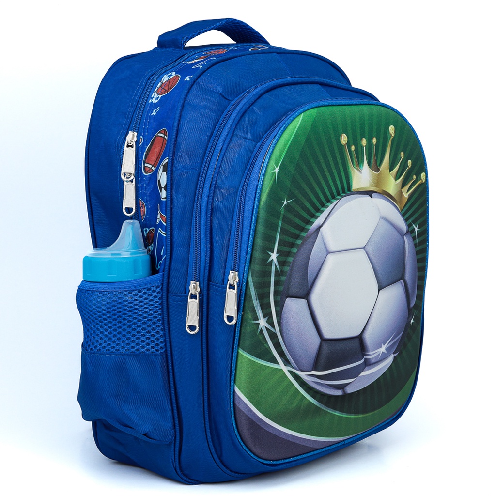 MOCHILA ESCOLAR INFANTIL BOLA 3D MENINO GRANDE REFORÇADA PERSONAGENS ...