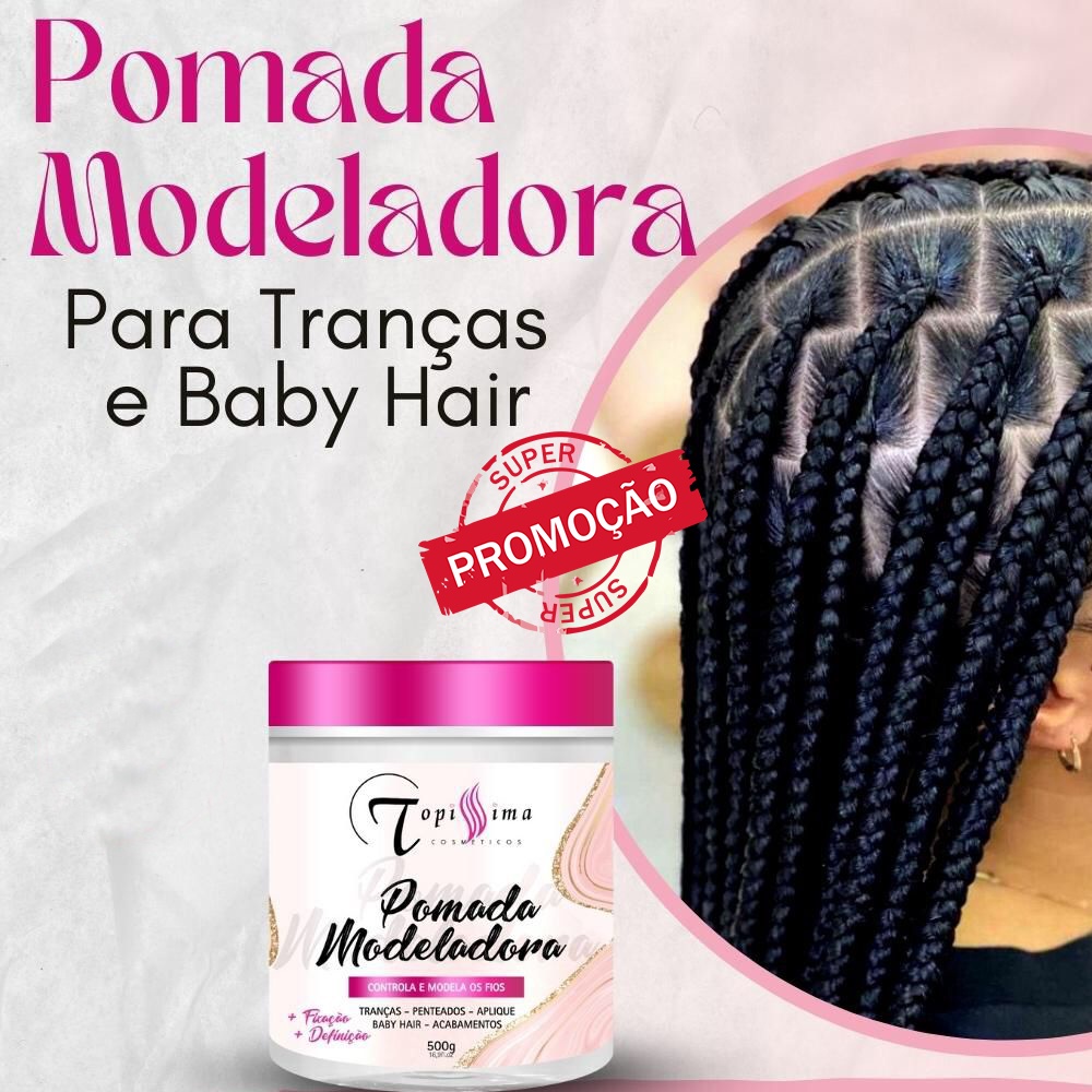 Pomada Para Tranças Box Braids Baby-Hair 500g LANÇAMENTO | Shopee Brasil