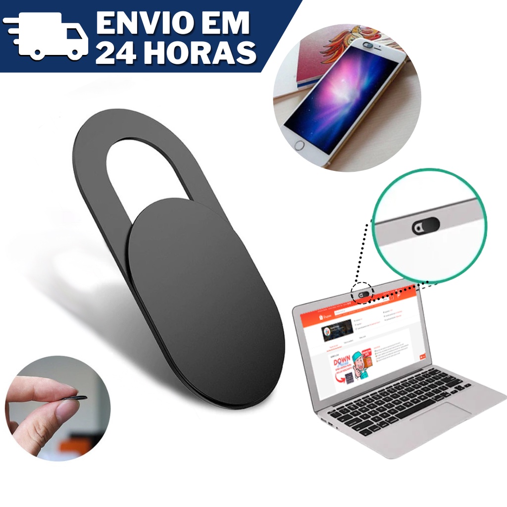 Protetor Webcam Tampa para Notebook e Celulares Anti-espião