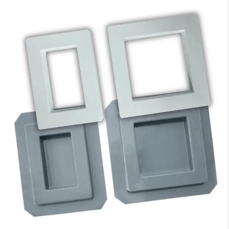 Molde Forma ABS Moldura De Tomada 4x2 e 4x4 Parede 3D