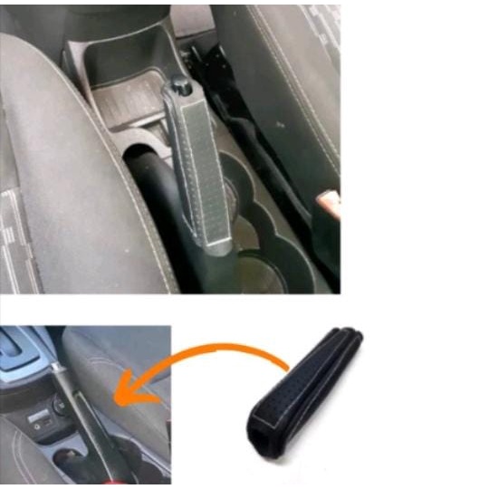 Revestimento Capa Em Couro Alavanca Freio De Mão Powershift Ford Ka New Fiesta Ecosport