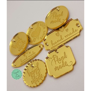 Kit 10 Medalhas tag acrílico espelhado PRONTA-ENTREGA (Não personalizável) em Oferta na Shopee