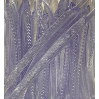 Correias de Chinelos Finas Slim Femininas TRANSPARENTE Alça Flexível Tiras em PVC Macias Alto Brilho