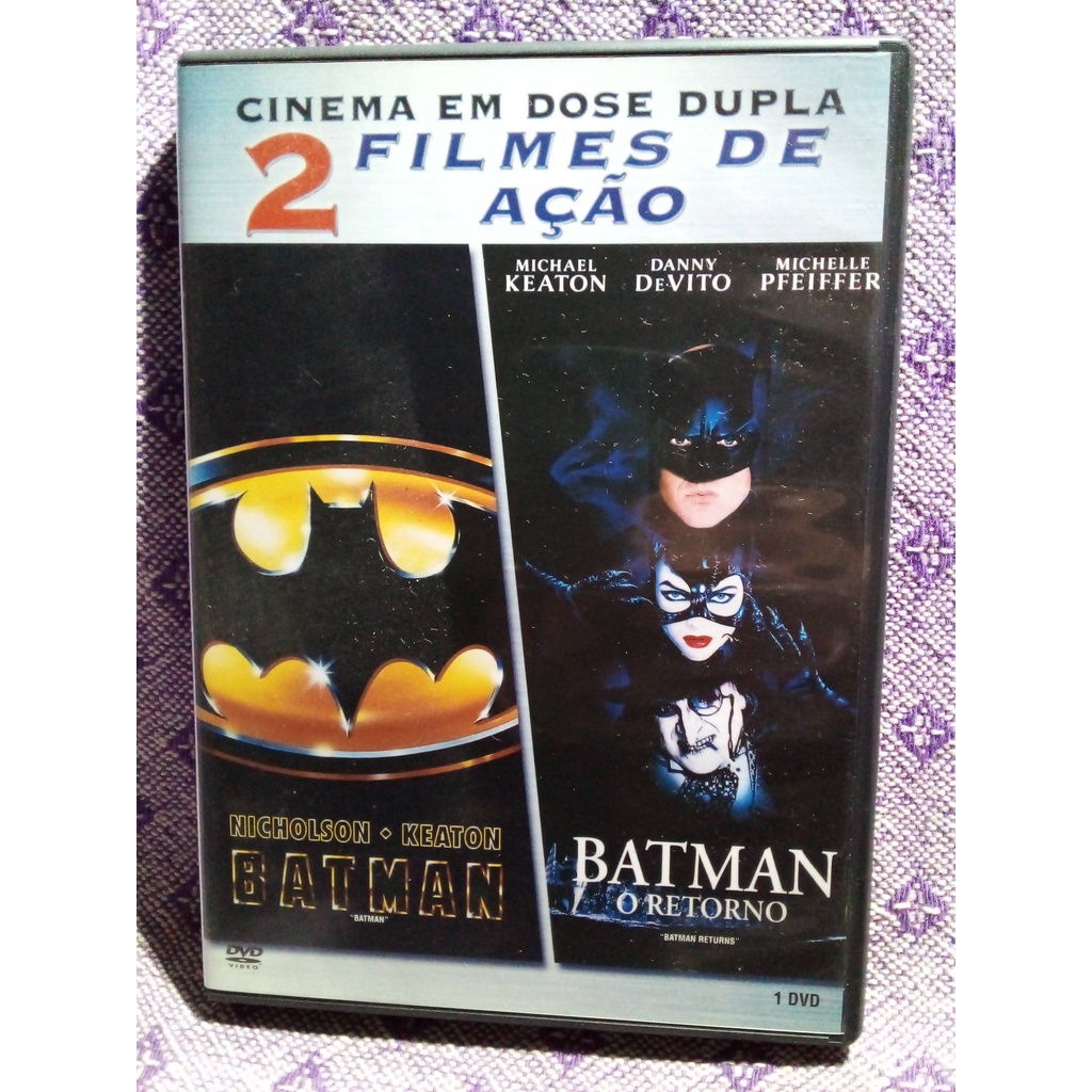Lote 3 Dvds Batman Quadrilogia (Batman, O Retorno, Batman Eternamente, Batman & Robin) - Ag25