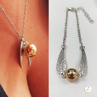 Kit Pulseira + Colar Bijuteria Pomo de Ouro Inspirado em Harry Potter - Cor Prateado em Oferta na Shopee