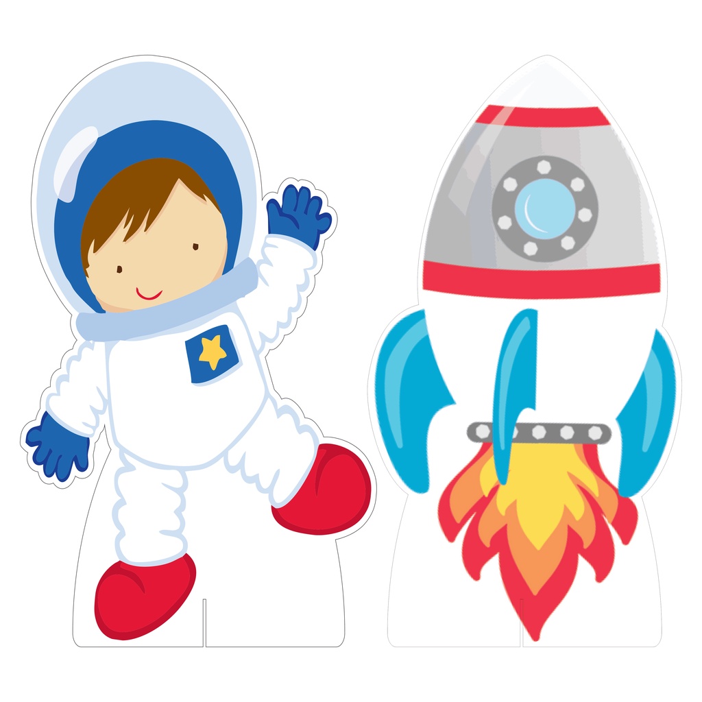 Kit Display de Chão Festa Infantil Astronauta em Oferta na Shopee