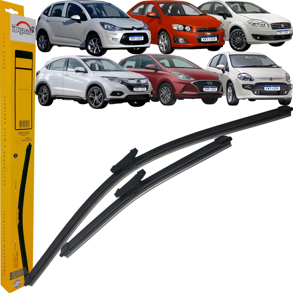 Par Palhetas Dianteiras Dyna Linea Punto Omega Fit HRV Hb20 em Oferta na Shopee