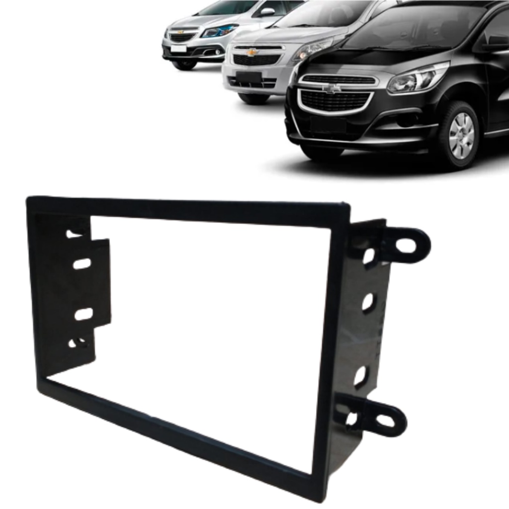 Moldura Painel 2din Multimidia Dvd Mp5 Spin Onix Cobalt Prisma em Oferta na Shopee