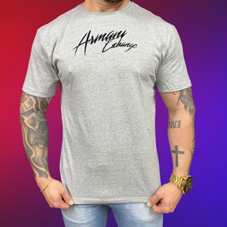 Camiseta Masculina Premium P ao G3 de Algodão Fio 30.1 - Camisa Padrão Shopping