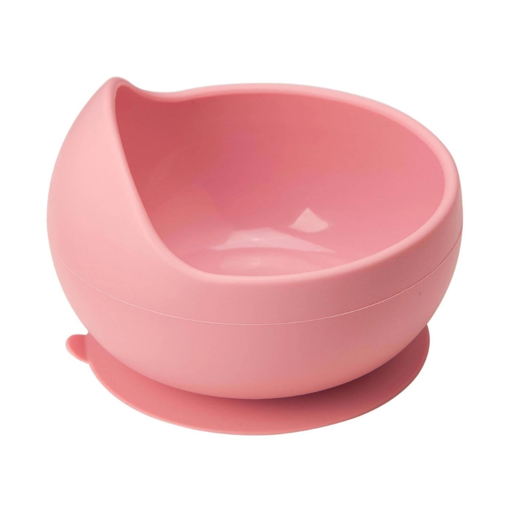 Bowl Em Silicone Com Ventosa Rosa - Buba