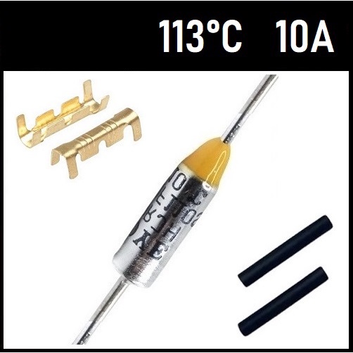 2 Fusível Térmico 10A 113C 113°C 113 Graus 250V