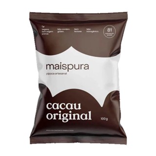 Pipoca Artesanal Sabor Cacau Original Mais Pura 100 G