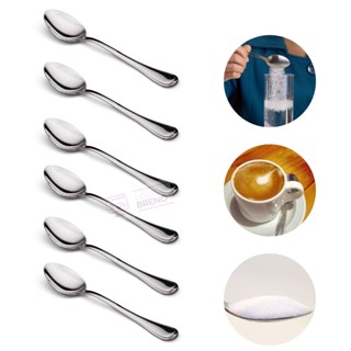 Kit 6 Colheres de Chá Colher De Suco Colher De Café Inox Sobremesa