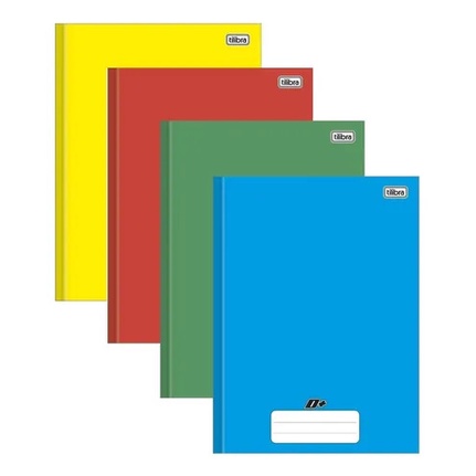 Caderno Costurado Escolar Volta as Aulas 96 Folhas Cores 1/4 SMART CADERNOS