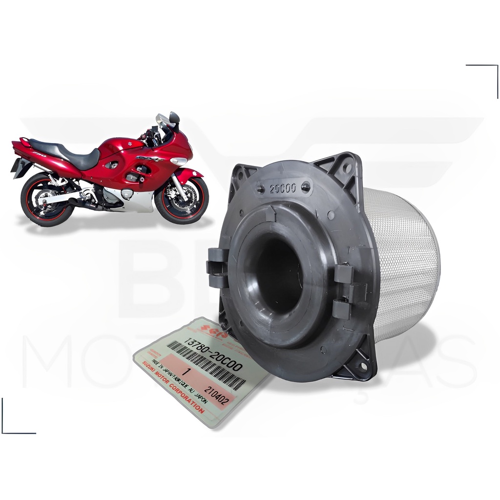 Filtro de Ar Original Moto SUZUKI GSX 750 F 750F GSX750F GSX750 - Ano 1998 A 2006