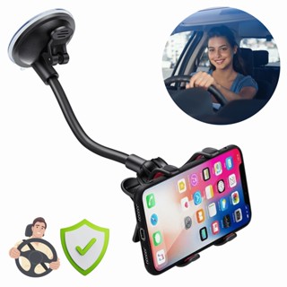 Suporte Celular Carro Veicular Para Brisa 360º Fixação Ventosa Haste Firme Anti Queda Ajustável