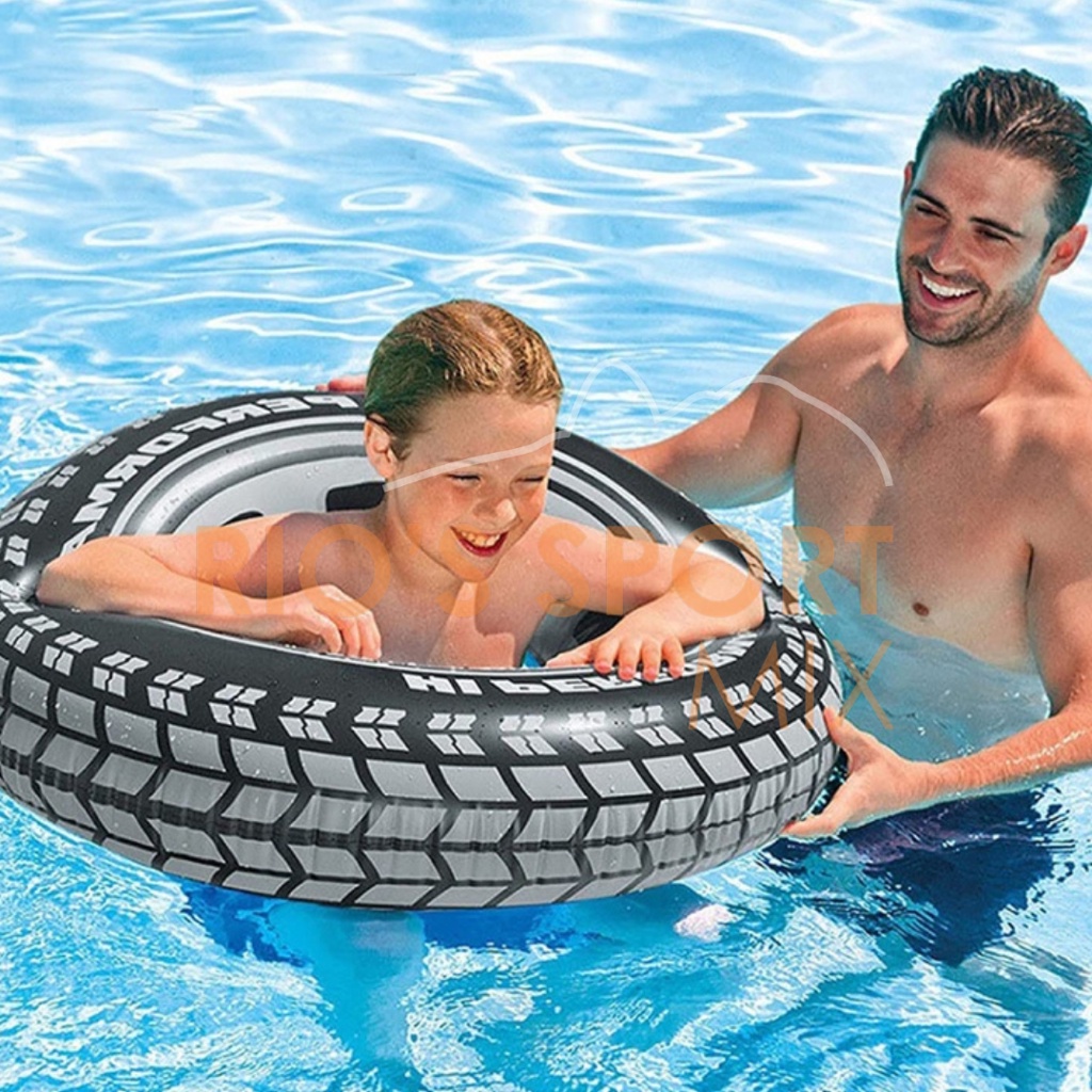 Boia Pneu Inflável Redonda Para Piscina Praia Boia Grande 84cm Ref- 006