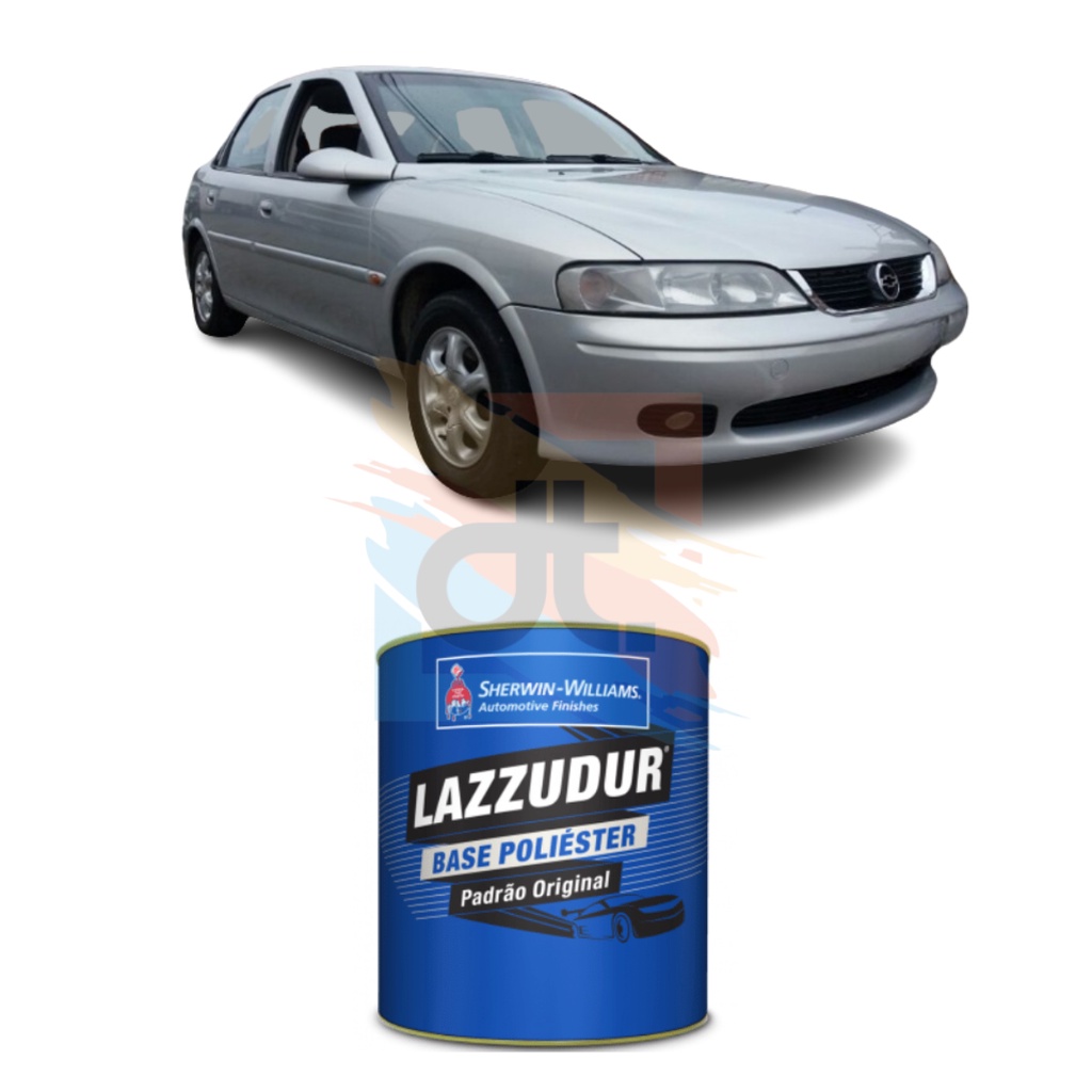 Tinta Poliéster Prata Escuna Metalico Chevrolet GM 98/04 Lazzudur 900ml - Cód: 047
