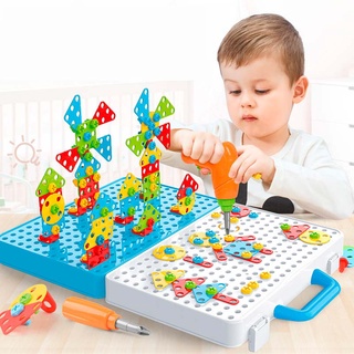 Kit Maleta de Engenheiro Infantil com Parafusadeira A Pilha
