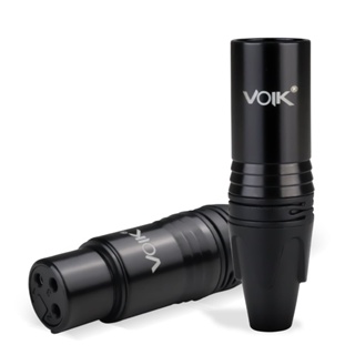 Kit 2 Plugs Canon Xlr Macho Fêmea Voik Pvk-pt Black Premium em Oferta na Shopee