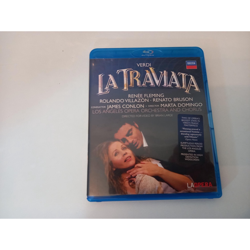 Bluray - Verdi - La Traviata - Renee Fleming - Villazon - Los Angeles Opera Orchestra - Importado