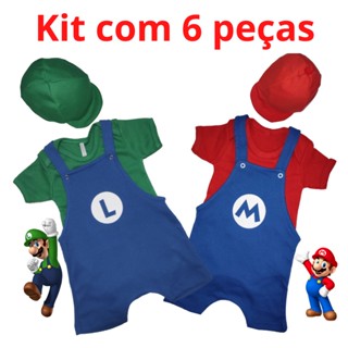 Body bebe / jardineira / temático/ 100% algodão/ 6 peças.