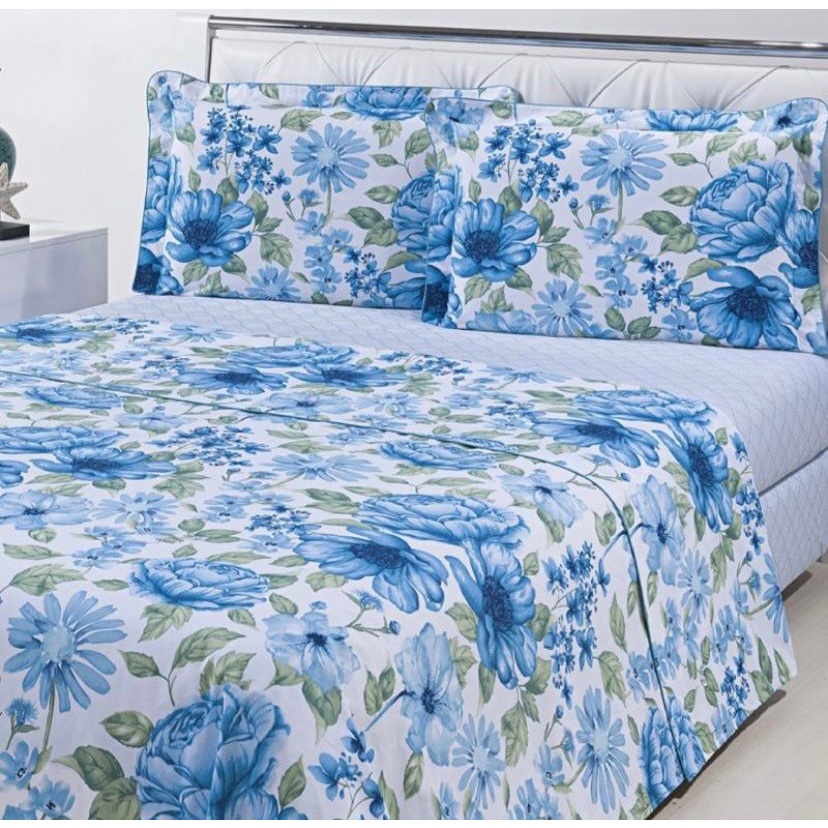 Oferta Natal Kit Jogo Lençol Casal Queen Estampado 4 Peças/ Lindas Estampas - Oferta Roupa de Cama